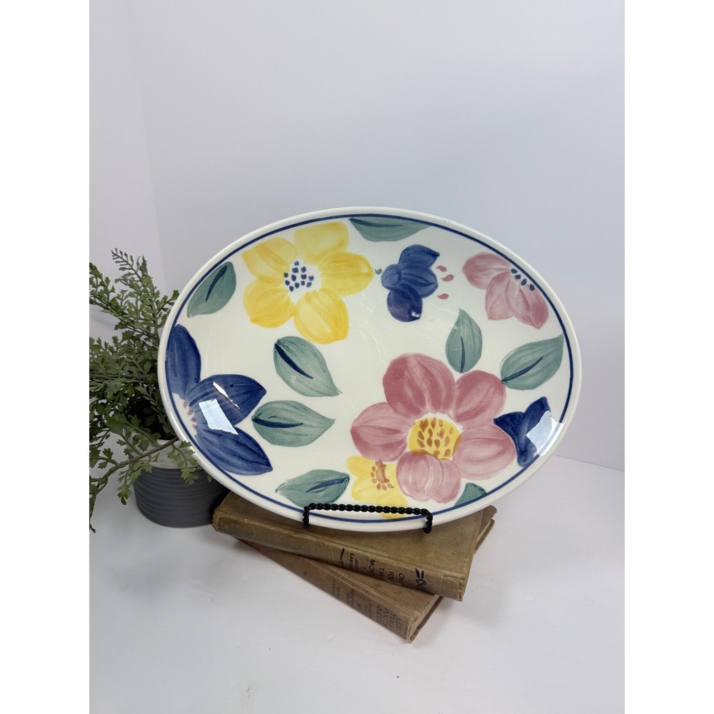 Johnson Brothers Marie Serving Platter Oval 12in Floral Made in England
